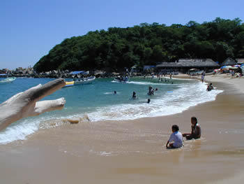 Aerial view of Puerto Escondido