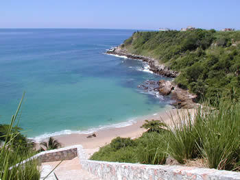 Aerial view of Puerto Escondido