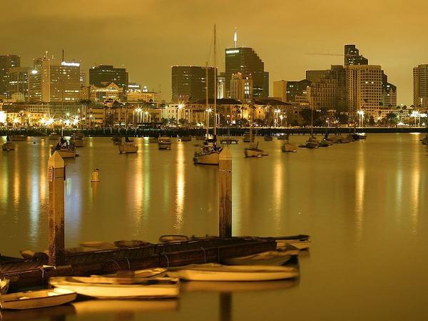 Horizon de San Diego la nuit