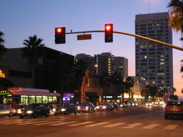 Santa Monica beach and pier