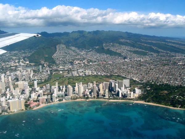 Honolulu aerial view