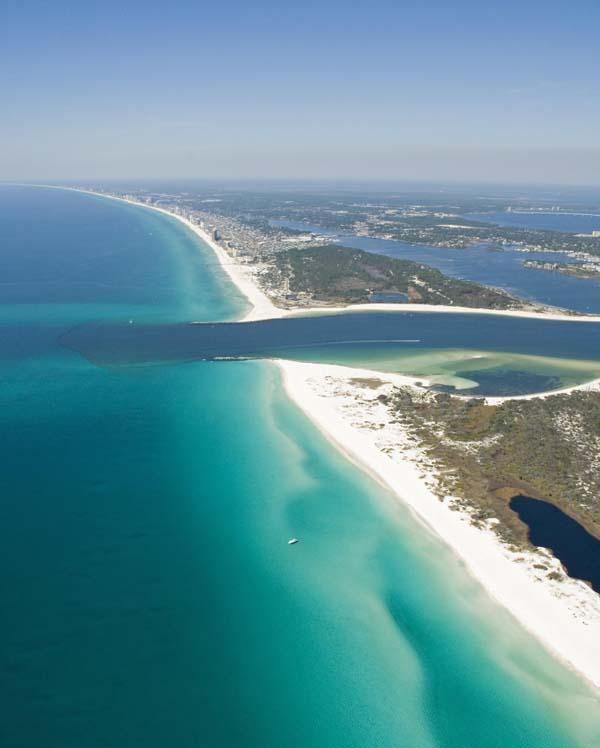 Vue aérienne de Key Largo