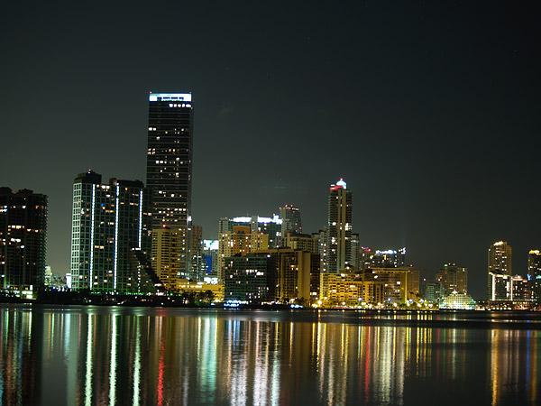 Horizon de Miami la nuit