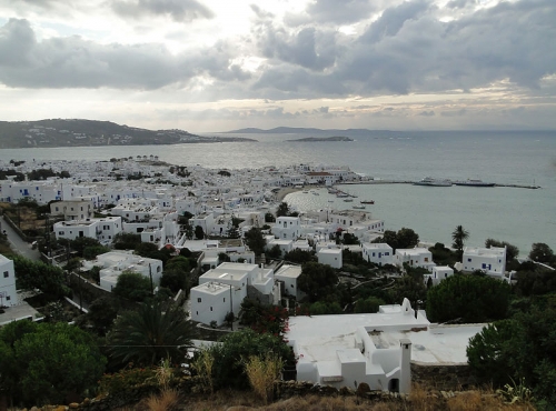 la ville de Mykonos