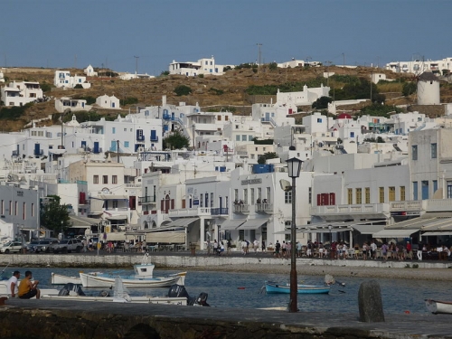 la ville de Mykonos