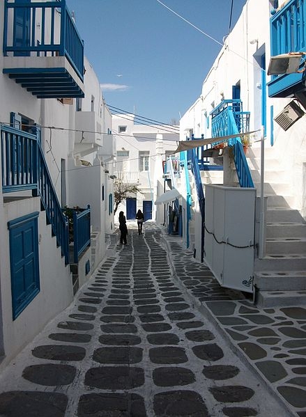 la ville de Mykonos