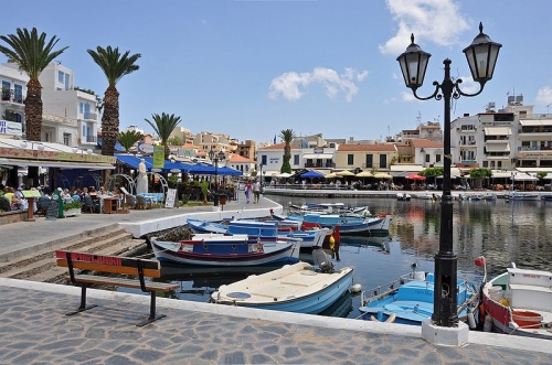 The promenade of Agios Nikolaos