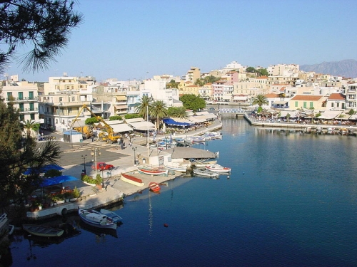 The promenade of Agios Nikolaos