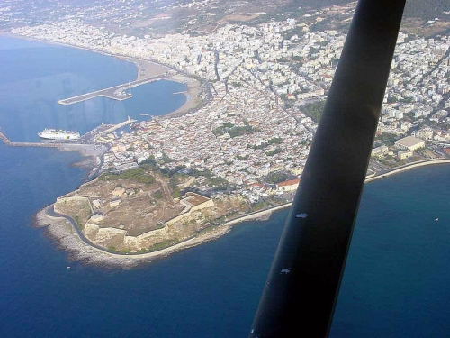 Vue de Réthymnon de la forteresse