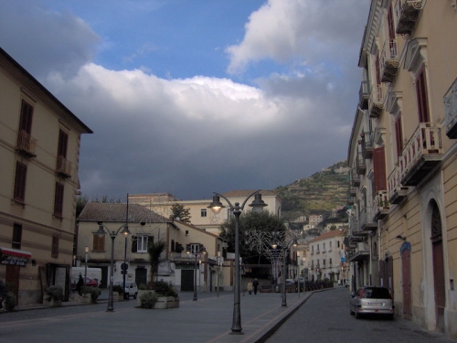 The boulevard in Maiori