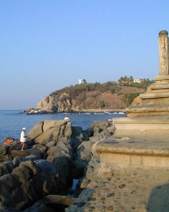 Aerial view of Puerto Escondido