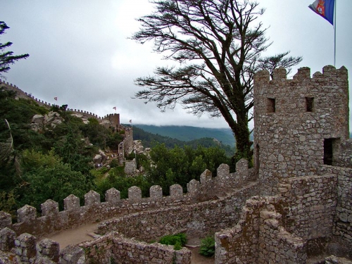 Palais de Sintra et le centre de la ville