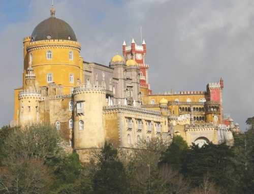 Palais de Sintra et le centre de la ville