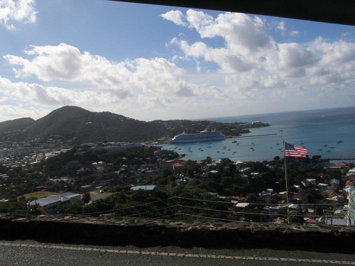 St. Thomas Harbor at night