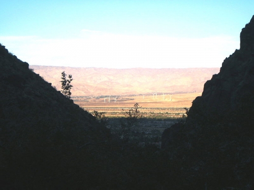 Vue aérienne du sud-ouest de Palm Springs