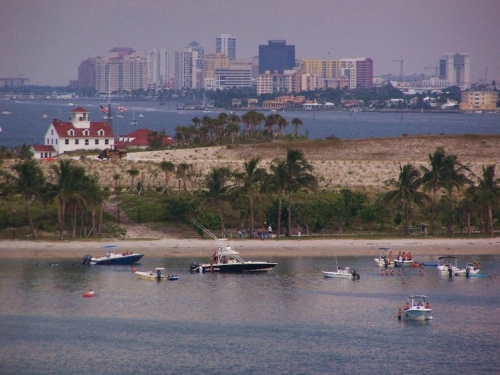 Vue du nord de West Palm Beach