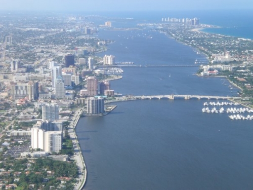 Northern view of West Palm Beach