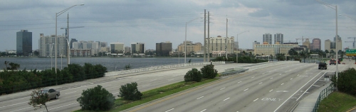 Vue du nord de West Palm Beach