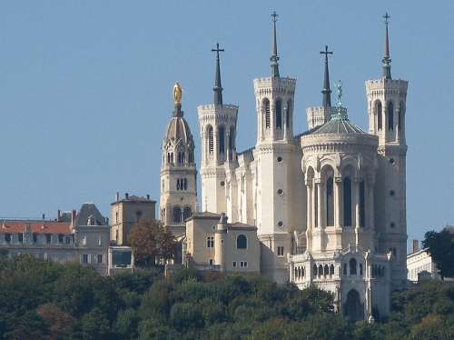 Lyon with the old city in the foreground