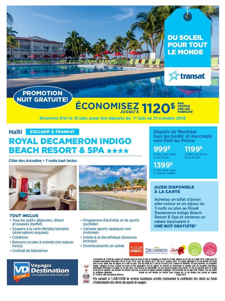 Forfaits tout inclus de 5, 7 et 9 nuits en Haïti! - Économisez jusqu'à ...