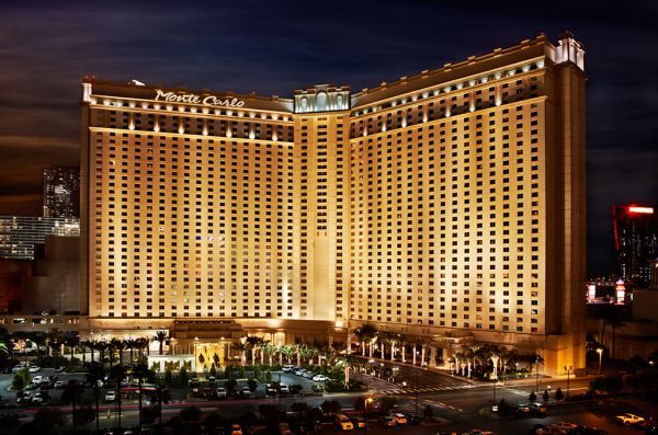 Monte Carlo Rst And Casino exterior at night