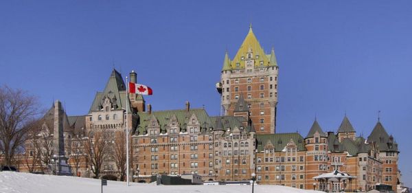 Fairmont Le Chateau Frontenac extérieur le soir