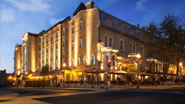 Hotel Chateau Laurier Quebec exterior at night