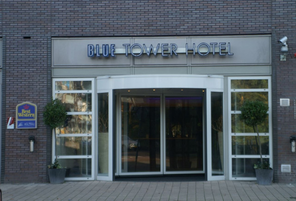Blue Tower Hotel entrance
