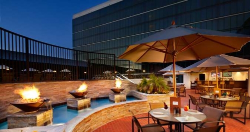 Hilton Anaheim terrasse