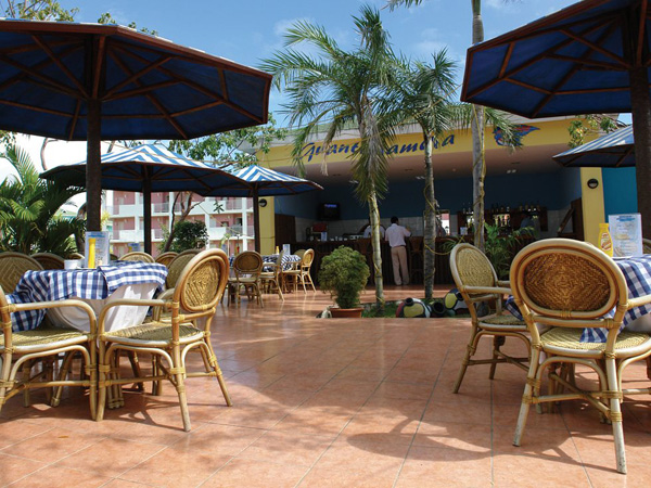 Hotel Playa Coco beach umbrellas