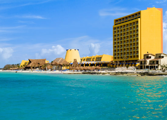 Melia Cozumel exterior night