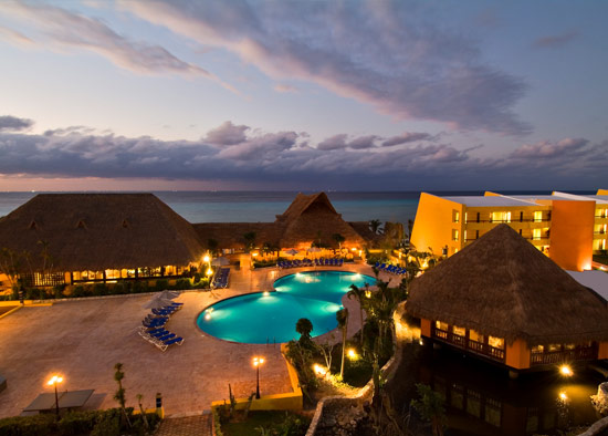 Melia Cozumel exterior night