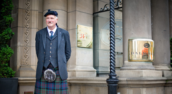 Balmoral Hotel entrance