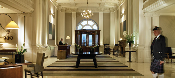 Balmoral Hotel entrance