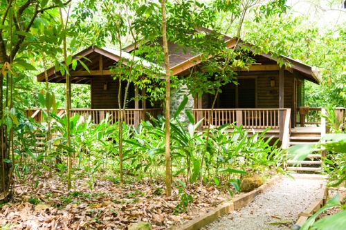 The Lodge At Pico Bonito extérieur le soir