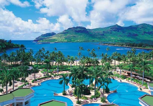 Kauai Marriott Resort On Kalapaki Beach pool 