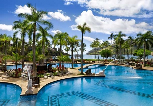 Kauai Marriott Resort On Kalapaki Beach pool 