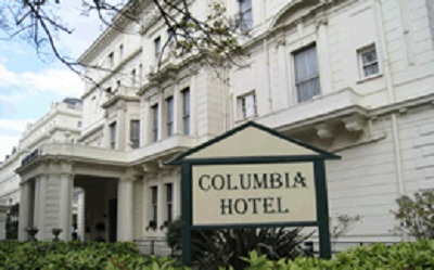 Columbia Hotel entrance