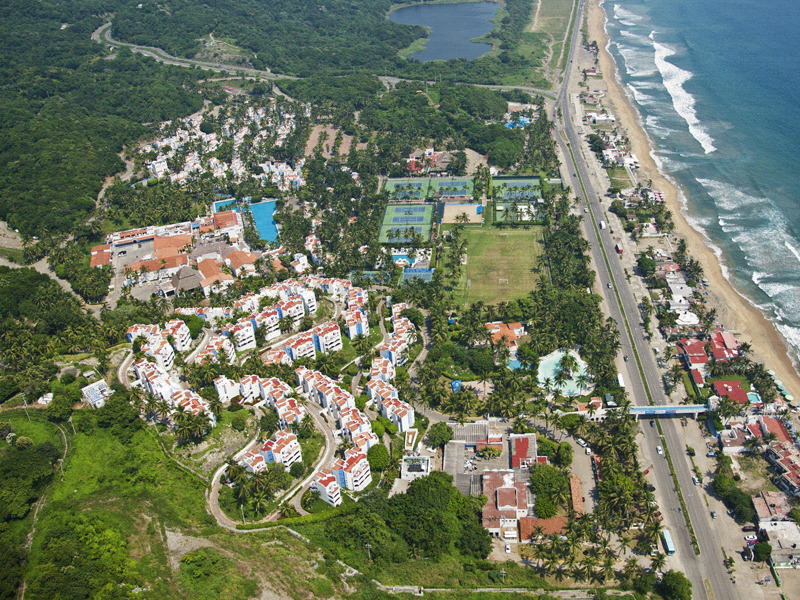 Hotel Gran Festivall vue plage aérienne