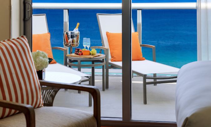 Hilton Cabana Miami Beach exterior at night