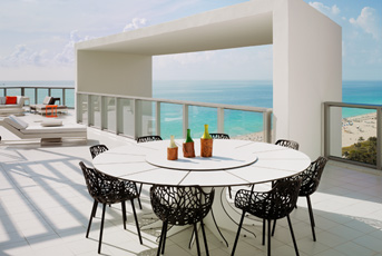 W South Beach penthouse piscine privée