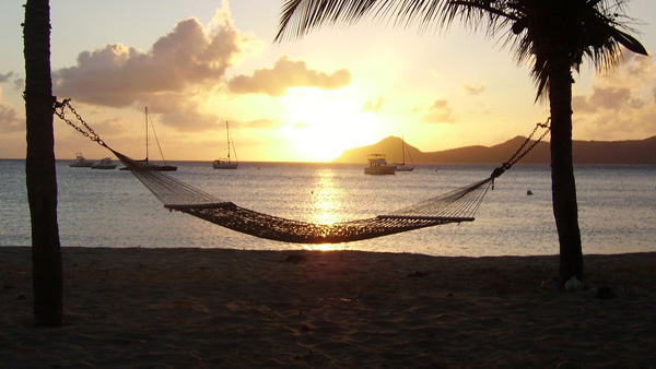 Oualie Beach Resort coucher du soleil a la plage