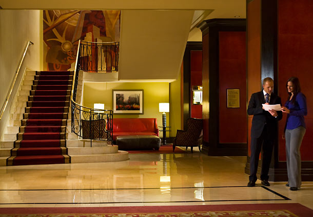 Marriott Downtown hall d'entrée