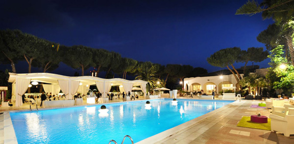 Hotel Cerere piscine le soir