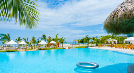 Wyndham Grand Playa Blanca exterior at night 