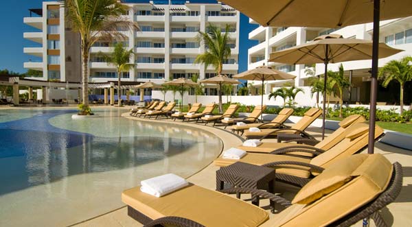 Marival Residences Luxury Puerto Vallarta pool chairs