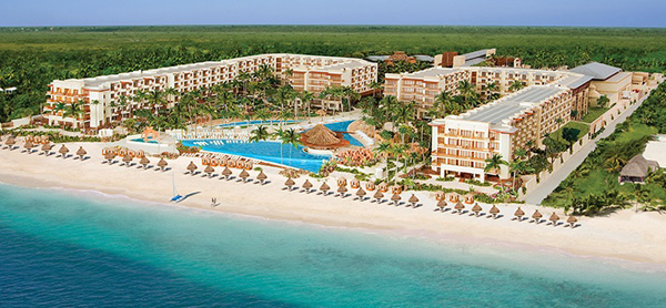 Dreams Riviera Cancun exterior aerial