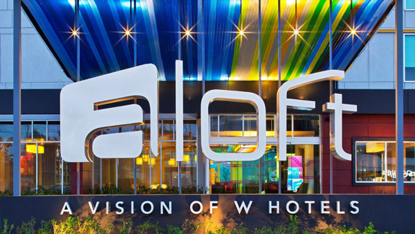 Aloft San Jose entrance