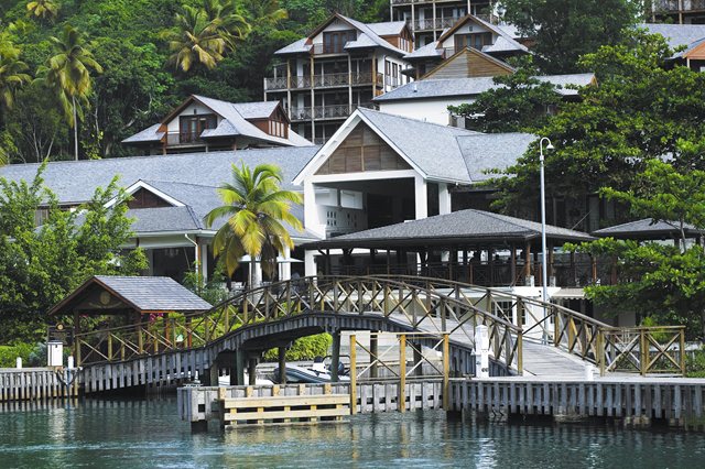 Capella Marigot Bay Hotel extérieur aérienne