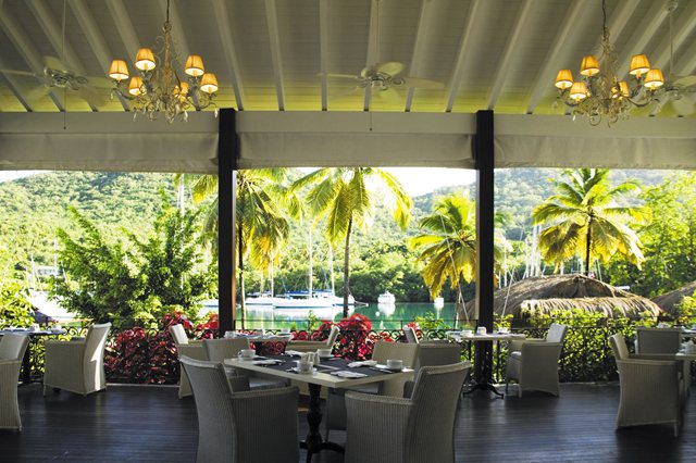 Capella Marigot Bay Hotel exterior aerial